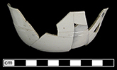 Cup with incised decoration. Recovered from Feature 4 – Kitchen hearth-front cellar, filled circa 1750 from 18CV91.